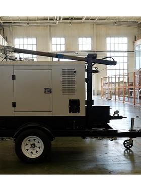 华全控股20kw千瓦柴油发电机组拖车照明灯380v三相大功率移动电站