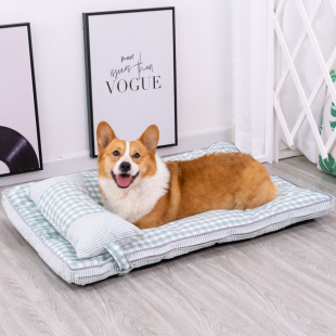 通用柯基法斗窝垫子可拆洗宠物狗狗用品柴犬金毛中小型犬 狗窝四季