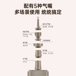 户外迷你便携露营无线充气泵气垫床电动抽气泵旅行充气床小型电泵