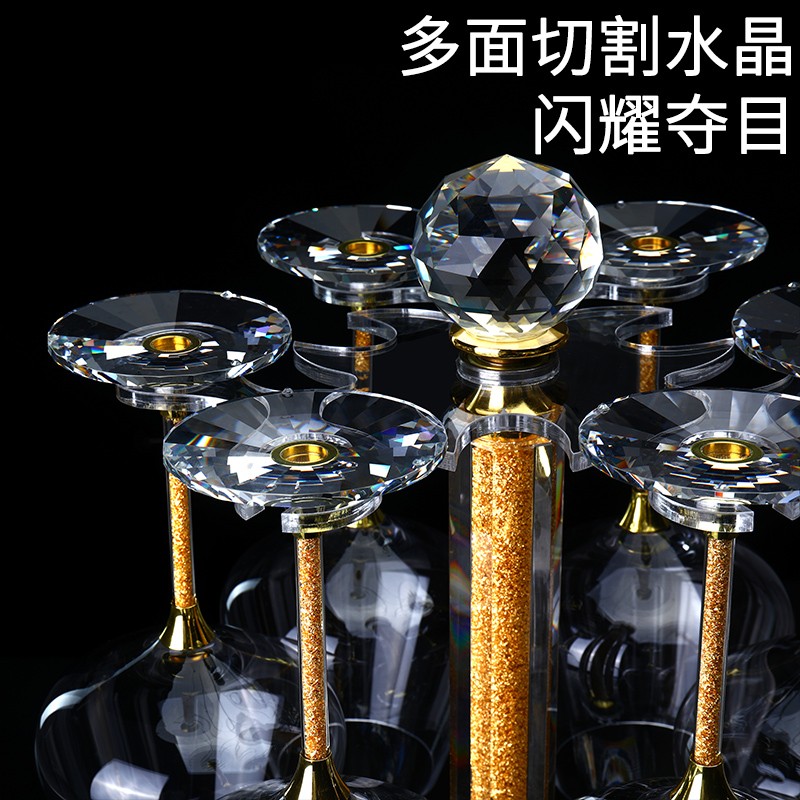 水晶红酒杯套装家用奢华醒酒器大号高脚杯创意个性礼物皮箱装