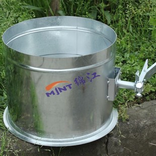 螺旋风管蝶阀 产家 手动调节阀 单边带法兰j 蝶阀 白铁皮风阀