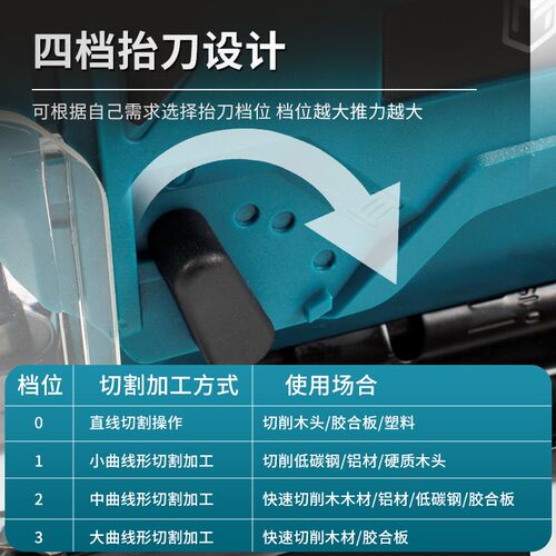 无刷曲线锯充电木工切割锯木板线锯多功能往复锯切割机模板锯