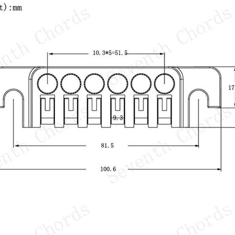 LP EPI 电吉他合体一体式琴桥拉弦板弦桥弦鞍翻动式弦码