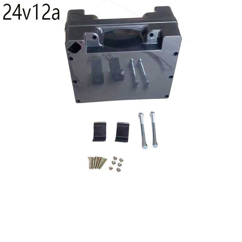 电动轮椅车电池盒铅酸锂电通用24伏12安 20安电池盒电瓶外壳配件