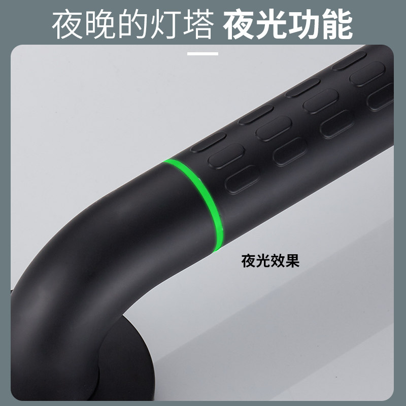 黑色浴室安全扶手拉手厕所老防滑无障碍栏杆残疾