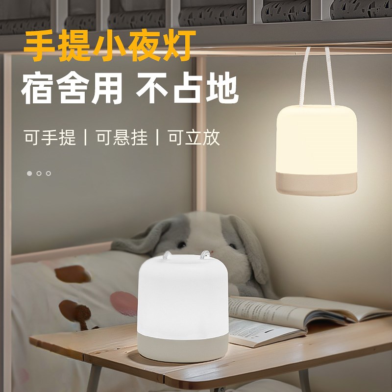 小夜灯充电款学生宿舍床上用小灯学习卧室床头台灯悬挂式
