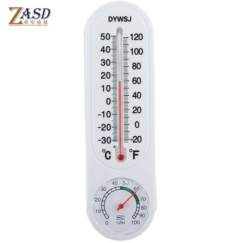 重安盛鼎壁挂式温湿度计大棚实验室温湿度计室内长条温度表椭圆形
