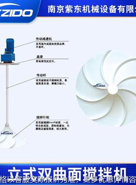 双曲面搅拌机GSJ立式伞形涡轮污水处理慢低速多曲面混合搅拌器