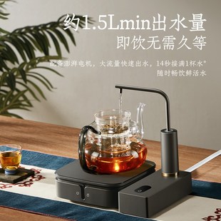 水电动抽水器茶台饮用矿泉水充电自动吸水器 德茗堂上水器家用桶装