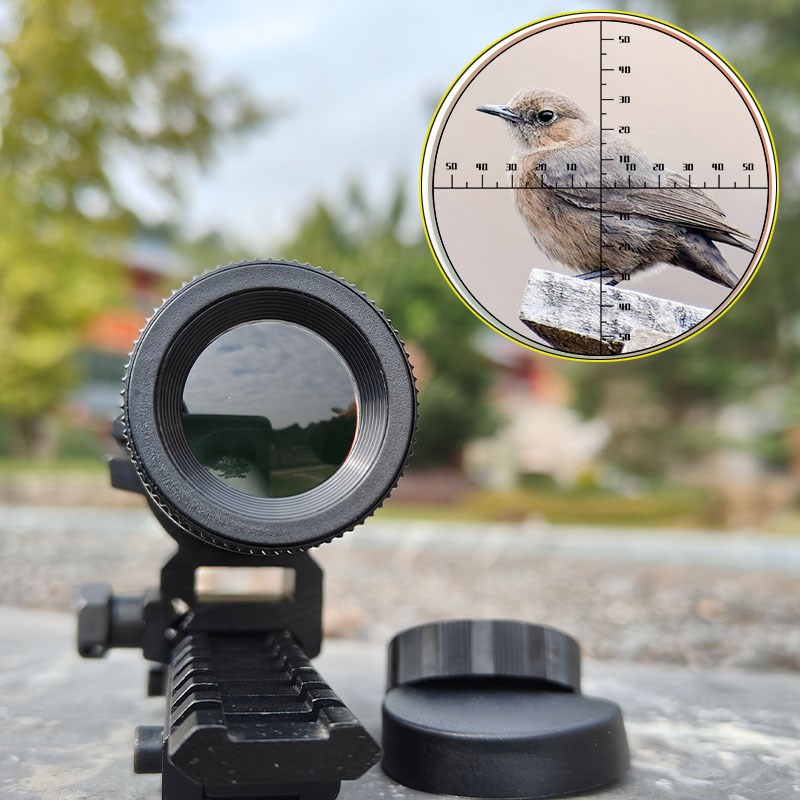 新款12倍十字望远镜猫头鹰伸缩杆飞鲨上下左右调节小朋友玩具导轨