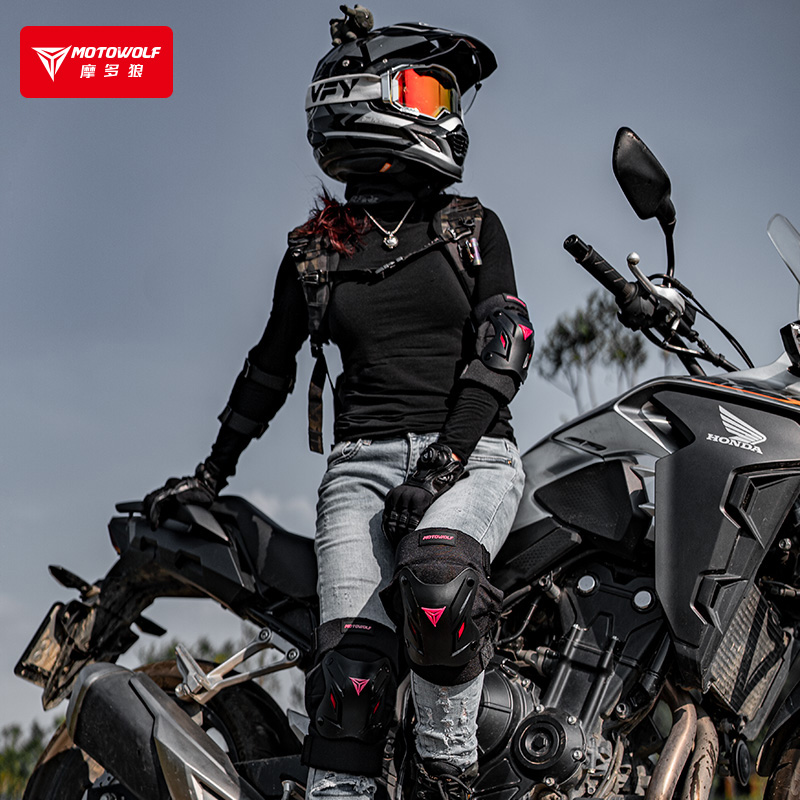 摩托车护膝女机车骑行护具防摔四季通用防寒挡风冬季保暖护腿护肘