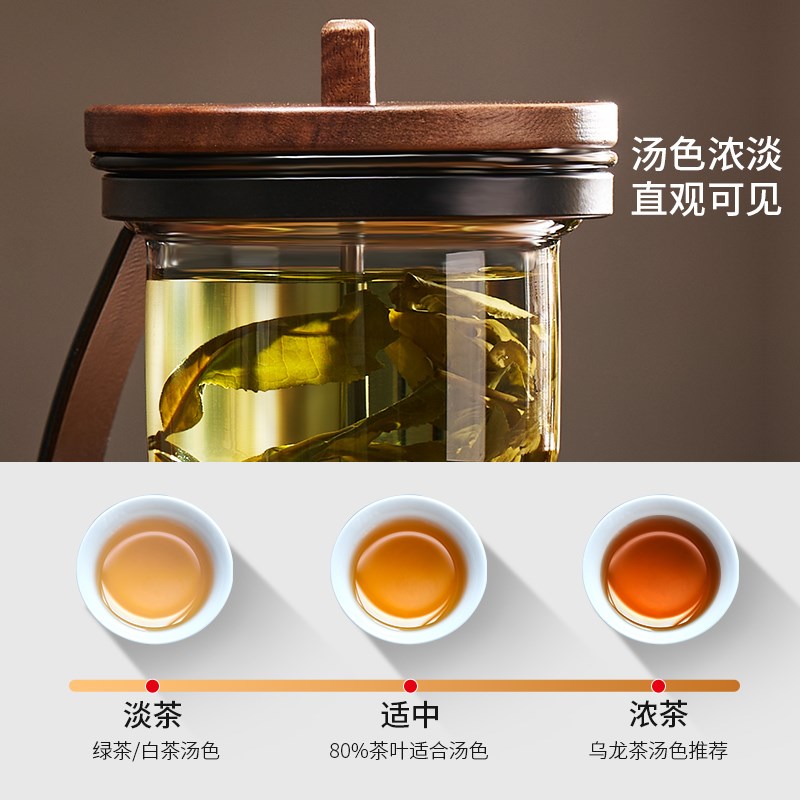 捷安玺茶壶泡茶家用玻璃半自动茶具套装家用轻奢礼盒懒人神器
