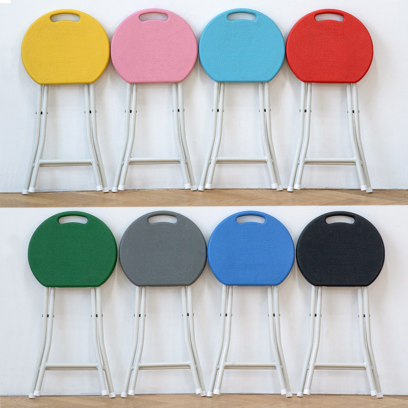 可折叠凳子可携式塑料小马扎结实加厚家用高凳成人圆凳板凳拆叠凳