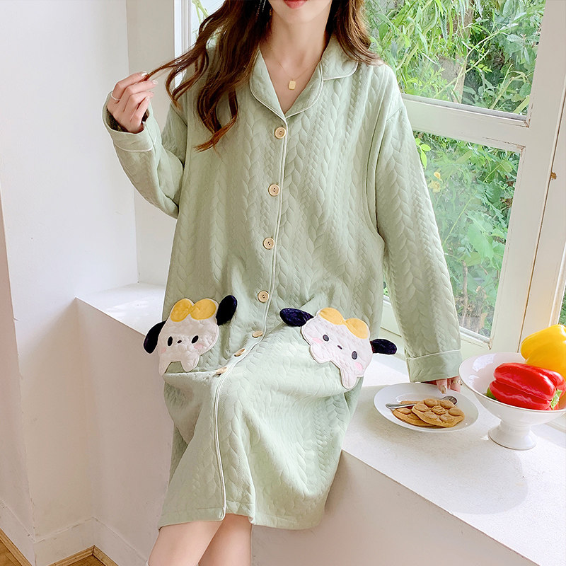 春秋冬空气棉孕妇睡衣哺乳睡裙进产房怀孕加厚产妇长袖哺乳月子裙,孕妇装/孕产妇用品/营养,家居裙,淘宝优惠券,粉丝福利购,淘宝优惠卷