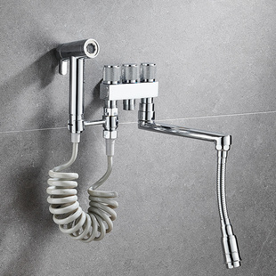 一进三出水龙头阳台单冷拖把池喷C枪水龙头洗衣机专用拖布池入墙