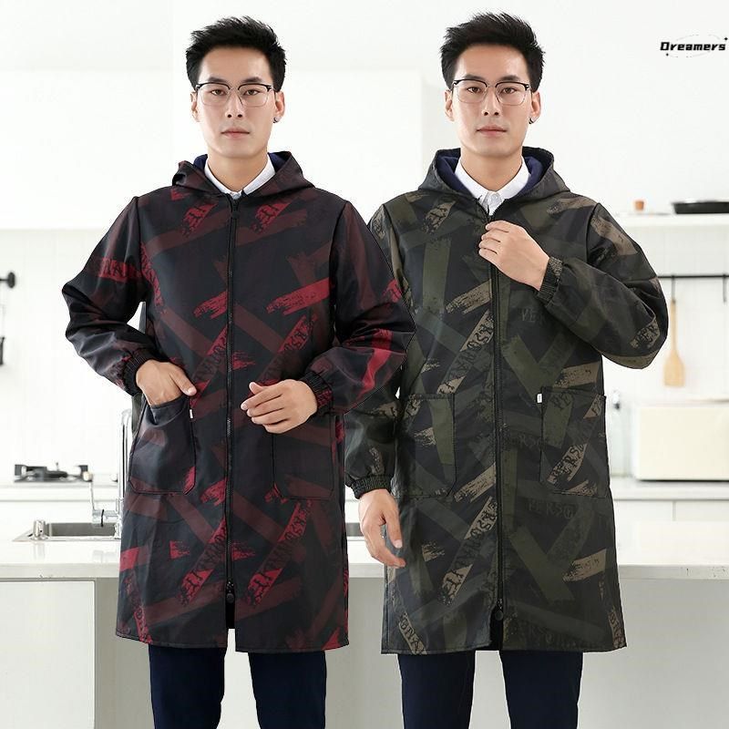 男士干活罩衣冬季加绒加厚冬天防脏上班外穿的工作服防水防油厂家