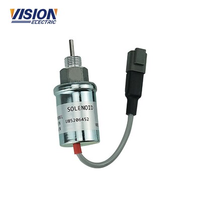 U85206452挖掘机配件熄火开关 断油电磁阀