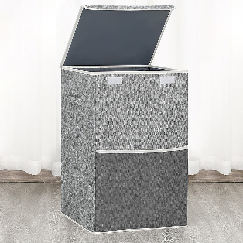 简约棉麻折叠大号布艺脏衣篮洗衣篮子衣物玩具放脏衣服框的收纳筐