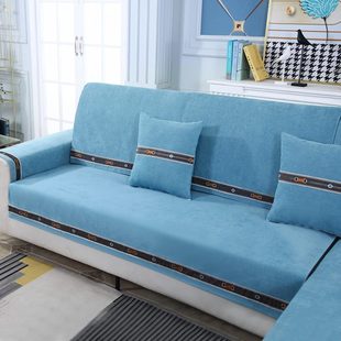 通用简约现代防滑坐垫2023新款 三座一贵妃沙发垫四季 座垫罩巾盖布