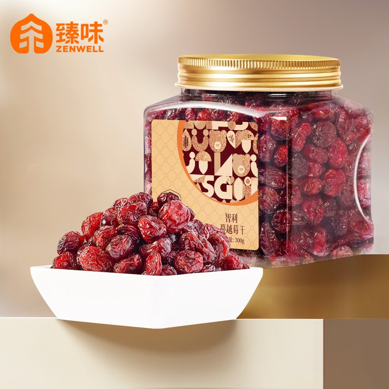 臻味专属小金罐330g蔓越莓干罐装整颗整粒酸甜即食零食休闲零食