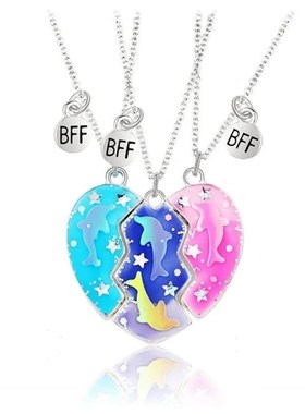 闺蜜信物 姐妹 一对超仙闺蜜手链二人磁吸友谊手链三人信物爱心链