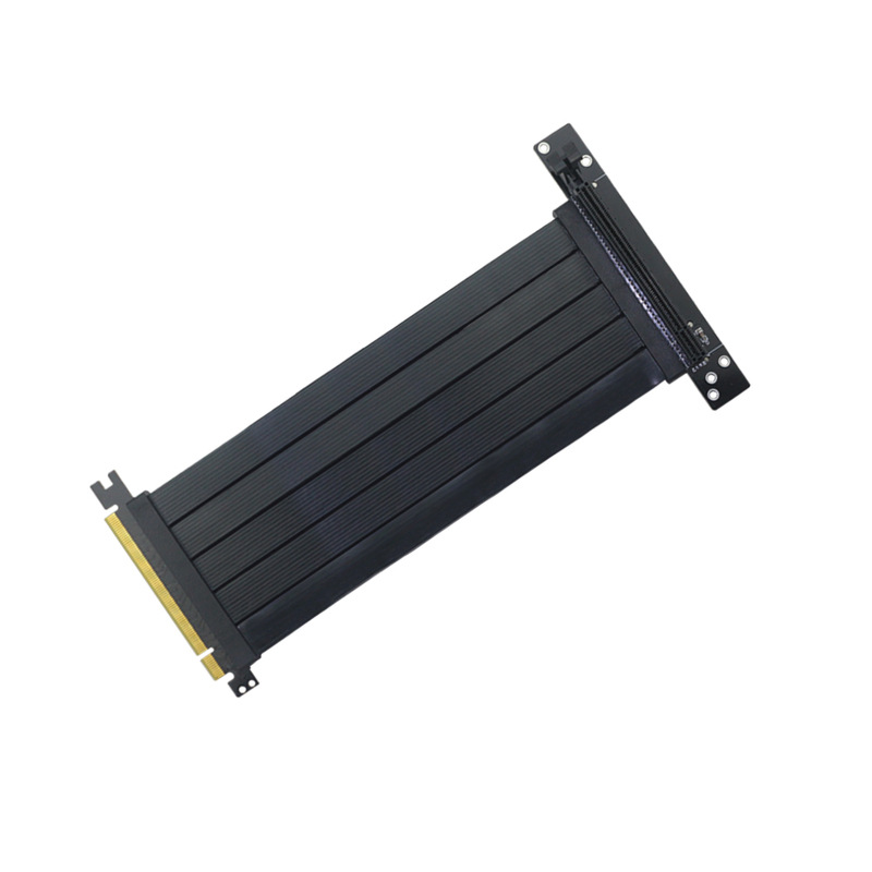 显卡延长转接线PCIE 3.0t 4.0 x16竖装显卡直角90度转接线扩展卡