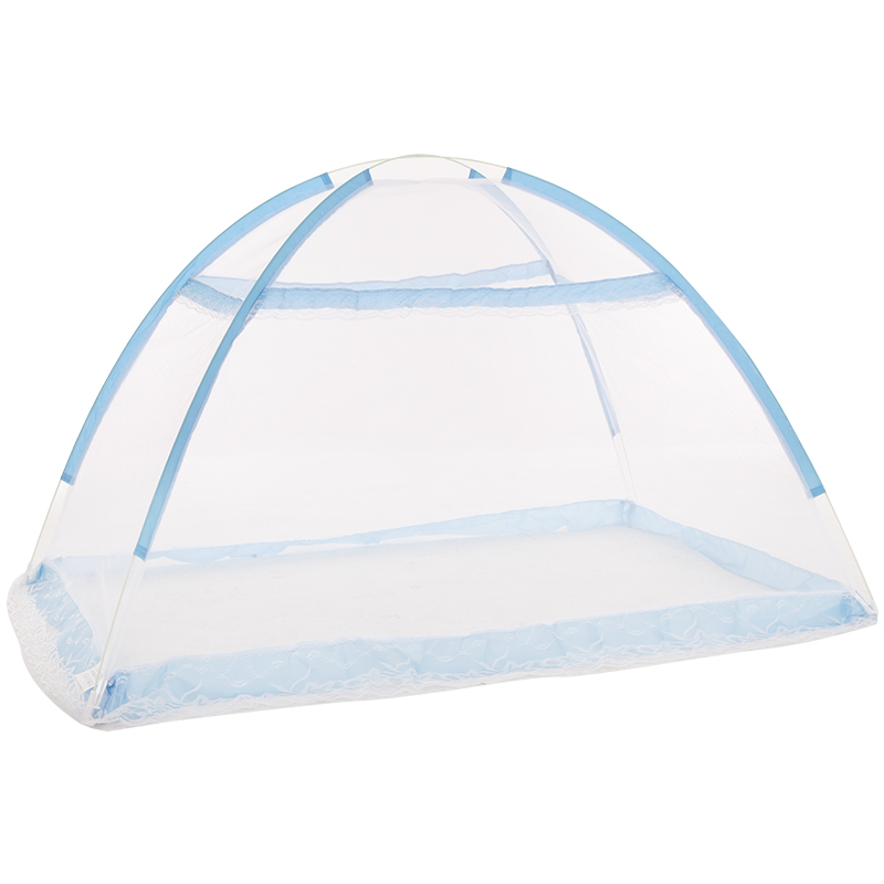 免安装落地宝宝蚊帐罩婴儿床蚊帐蒙古包带支架儿童小孩无底可折叠