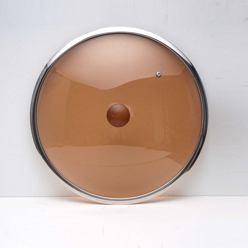 不锈钢锅盖家用炒菜锅盖子32cm34cm炒锅锅盖通用透明锅盖玻璃盖