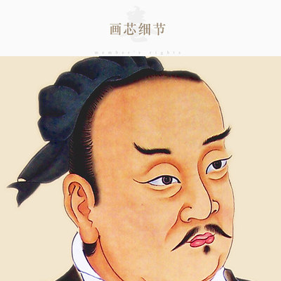 曾子曾参子舆画像 孔伋子思丝绸画 儒家四配教室挂画装饰画卷轴画
