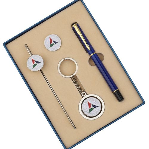 中国传媒大学纪念品套装学生金属校徽书签钥匙扣本子笔文创定制