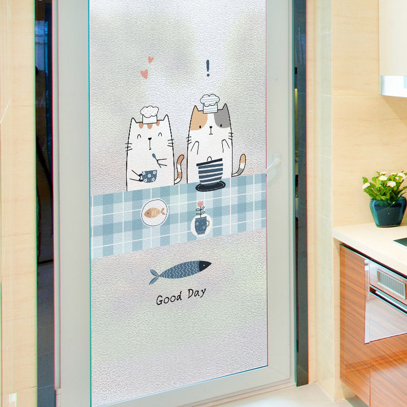 窗户贴膜透光不透明玻璃贴纸家用厨房餐厅磨砂玻璃贴膜防窥窗纸