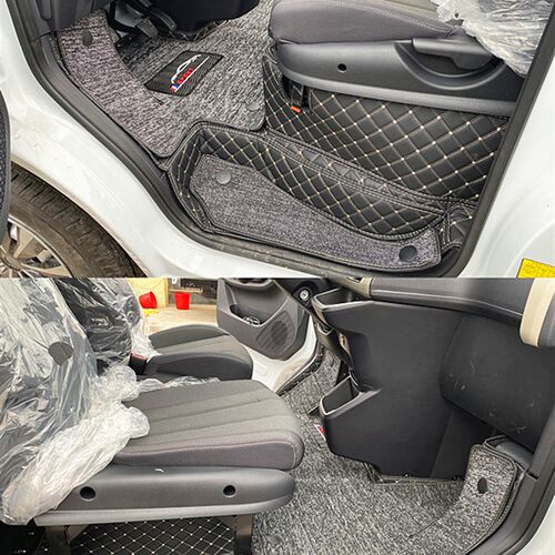 江铃金琥EV48 E路顺V6全包围汽车脚垫2座版新能源拉货双层脚踏垫