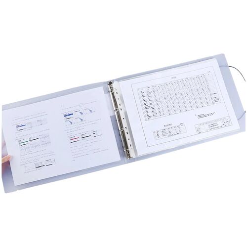 A3活页夹外壳横式孔夹文件夹插页袋资料册翻页夹图纸文具夹奖状夹