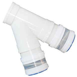 160mm斜三通双止逆阀厨房油烟机排烟160PVC/150/160/170/180软管