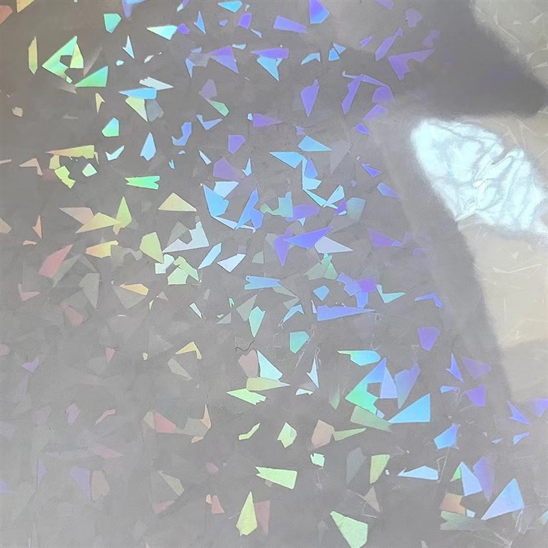 A4爱心防水胸章彩虹膜徽章镭射膜玻璃碎膜吧唧耗材冷裱膜10张