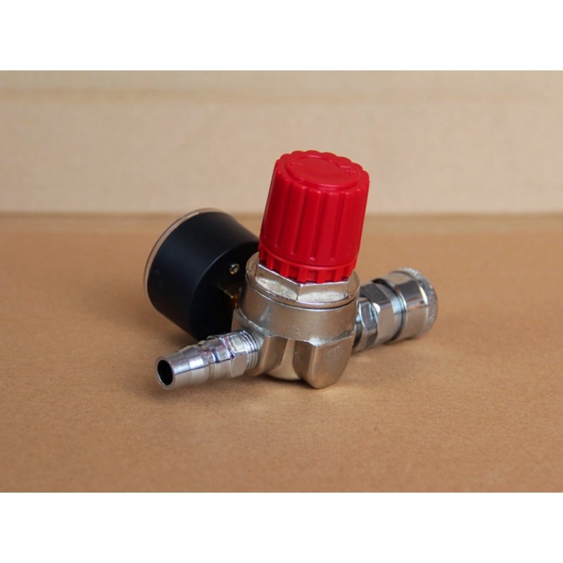 空压机气泵调压总成气源处理器出气压力调节带表带接头