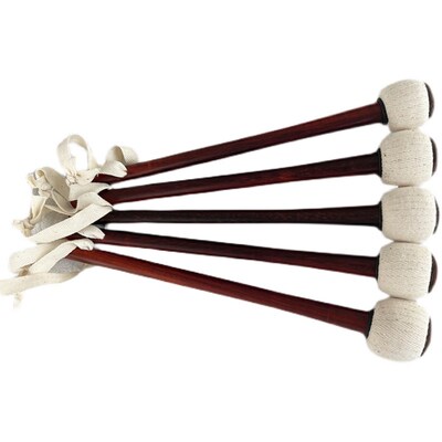 精制紫檀木手工锣锤手锣二锣大小苏锣武锣锣点中低虎音锣棒锣槌