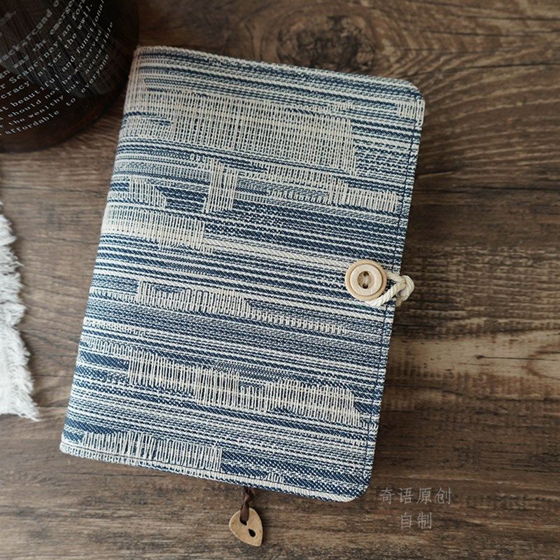 文艺青年布艺面牛仔男生女生士A5A6活页线装本手账本子旅行记事本,文具电教/文化用品/商务用品,笔记本/记事本,淘宝优惠券,粉丝福利购,淘宝优惠卷
