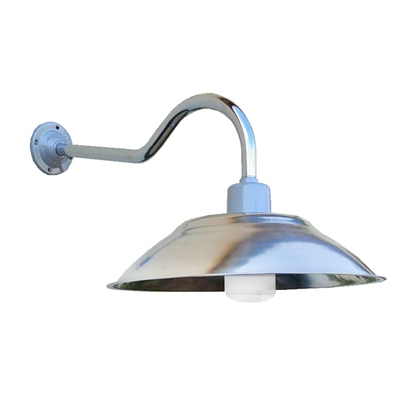 马路弯灯不锈钢灯罩室外防水防雨露天家用围墙户外路灯罩照明灯