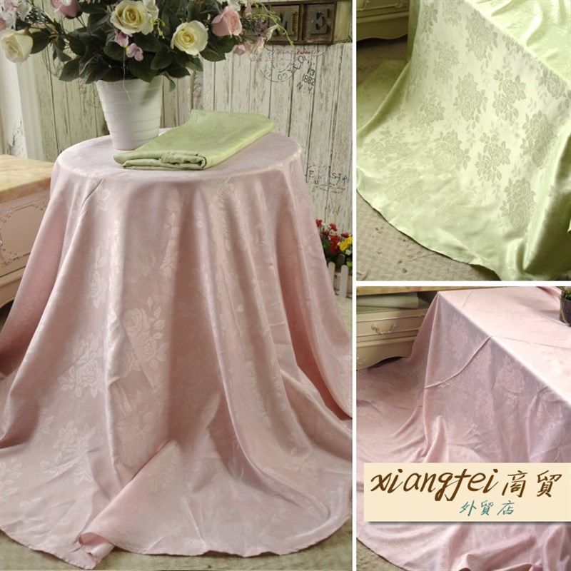 简约绿色粉色田园桌布 圆桌桌布防尘布,薄桌布,餐桌布,盖布,居家布艺,桌布,淘宝优惠券,粉丝福利购,淘宝优惠卷