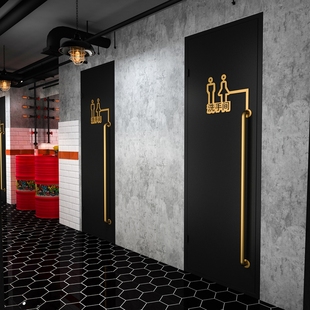 复古铁门酒吧饭厅工业风门创意厕所洗手间门化妆室仓库室内门定制