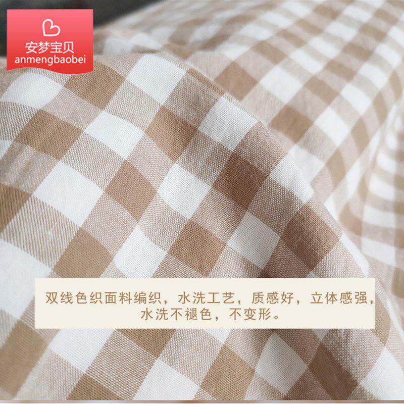 定制水洗棉床笠A类纯棉婴儿床上用品宝宝床罩儿童床垫套床单防滑