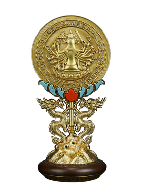 慧宝准提镜B款纯铜菩萨镜坛随身唐密藏密宗供修家用供奉吉祥摆件