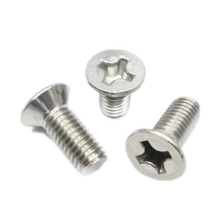 M4厘平头十字螺丝304沉头不锈钢机牙螺栓半圆头螺钉M5M6M8个大