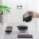 叁旬锦绣莲华快客杯便携式 户外一壶三杯多人户外功夫旅行茶具套装