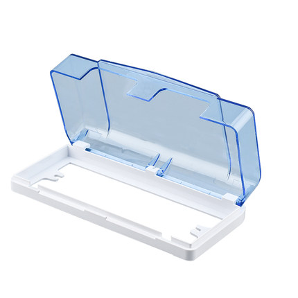 118型四位防水盒12孔20孔通用防溅盒浴室卫生间开关插座防水罩套