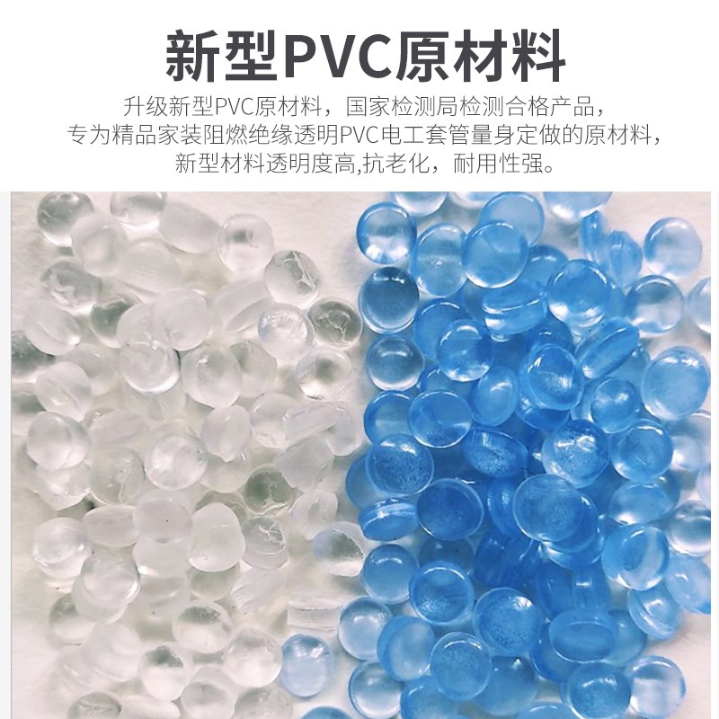 透明pvc穿线管直通16 4分20mm塑料接头电线套管直接电工线管配件