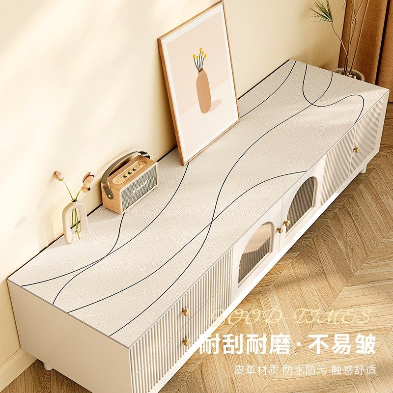 卡通电视柜桌布防水防油免洗桌面保护台布餐边柜鞋柜防刮防尘桌垫,居家布艺,桌布,淘宝优惠券,粉丝福利购,淘宝优惠卷