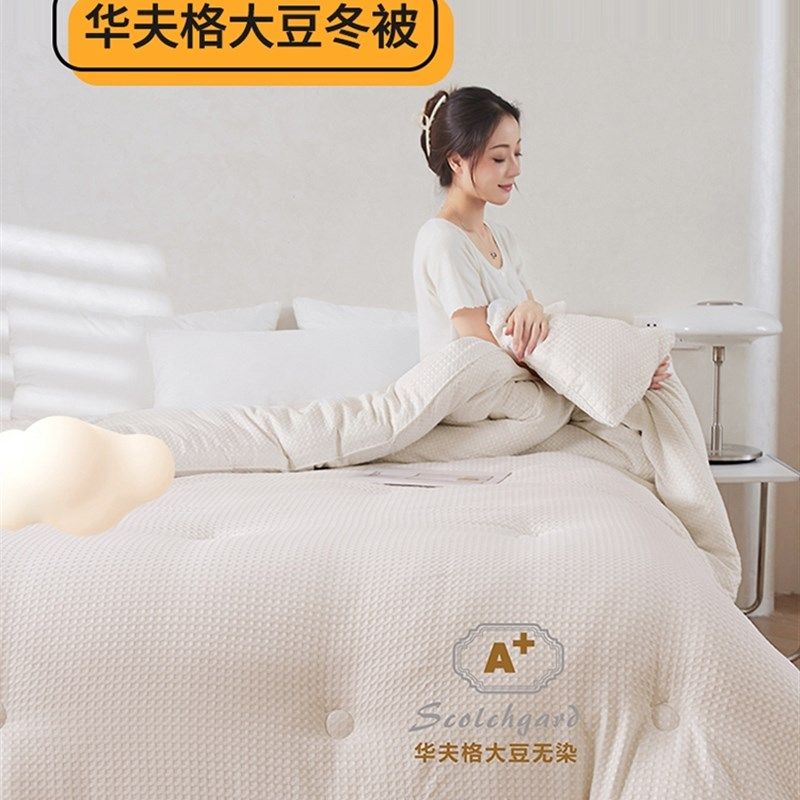 A类大豆纤维被子春秋被冬被加厚保暖双单人棉被被芯学生,床上用品,化纤被,淘宝优惠券,粉丝福利购,淘宝优惠卷