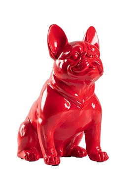 狗摆件家居装饰摆设斗牛犬店铺开业礼品狗模简约红色法斗狗工艺品